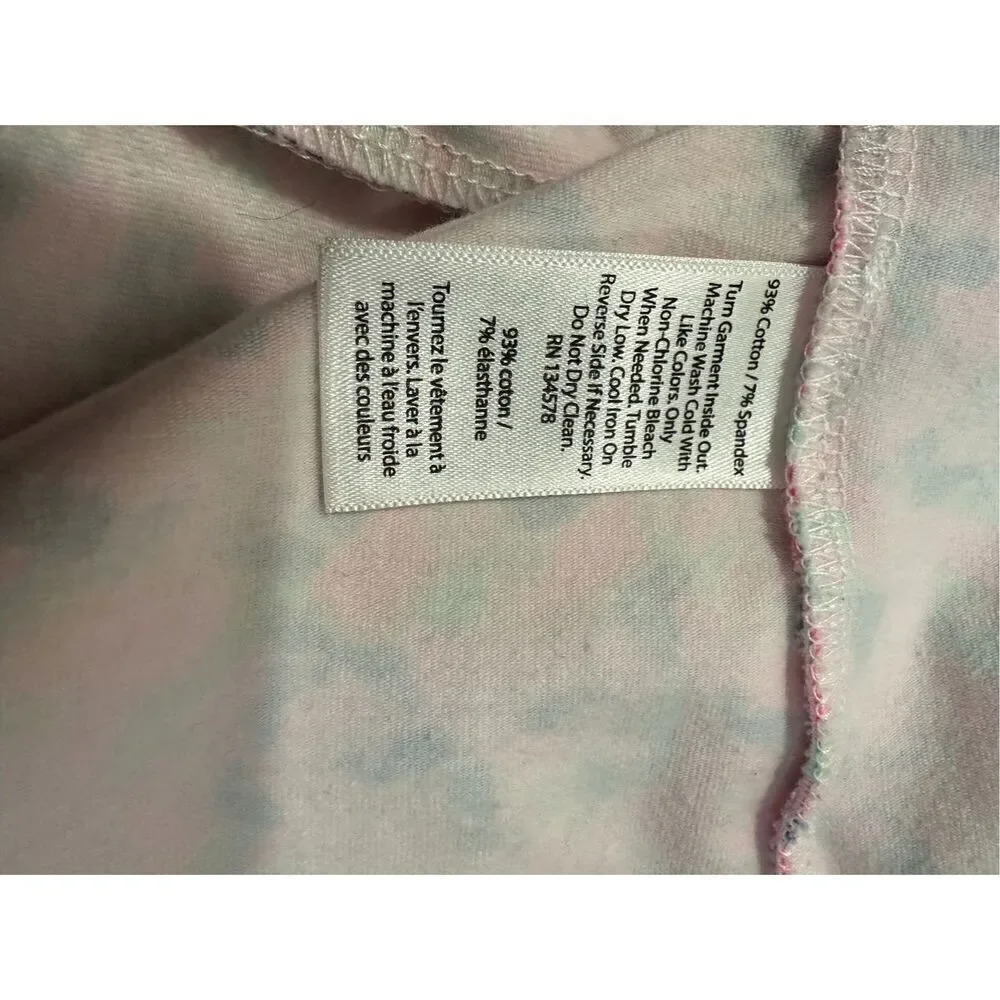 Vineyard Vines girls hot pink whale print 3/4 sleeve zip back dress size L #40-1